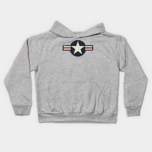 US Roundel vintage and distressed Kids Hoodie